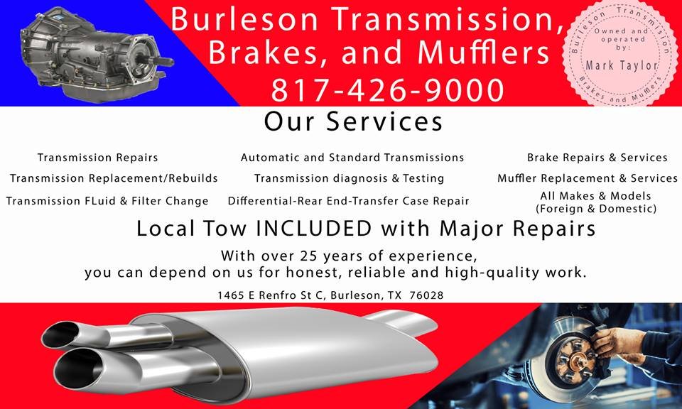 BURLESON TRANSMISSION Updated August 2024 1465 E Renfro, Burleson
