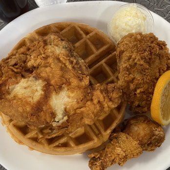 Richmaid Restaurant - Chicken and waffle. Breast, thigh and leg. - American Near Me - Lodi, California Richmaid Restaurant - Chicken and waffle. Breast, thigh and leg. - American Near Me - Lodi, California