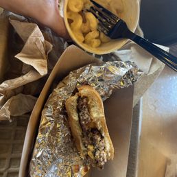 Mac and Cheese with Smash Burger