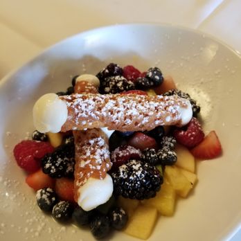 Davio's - Canolli's on Fresh Fruit - amazing! - Steakhouses Near Me - Braintree, Massachusetts