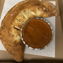 Large Calzone w Ham. Homemade Sauce