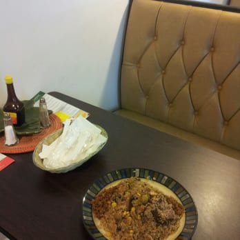 Bamba Cuisine - Neat and clean tables and sofas and one of our customized plates. - Senegalese Near Me - Atlanta, Georgia Bamba Cuisine - Neat and clean tables and sofas and one of our customized plates. - Senegalese Near Me - Atlanta, Georgia