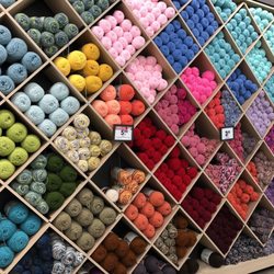 Hobby Lobby - Wall of yarn