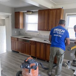 American Marble & Granite - Installation of a granite kitchen countertop