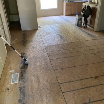 Gnome Better Services - Overlay existing flooring, and replaced water damage flooring. - Handyman Near Me - Norman, Oklahoma Gnome Better Services - Overlay existing flooring, and replaced water damage flooring. - Handyman Near Me - Norman, Oklahoma