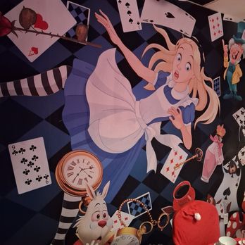 Elixir Tea House - Loved the mural on the wall. - Coffee & Tea Near Me - Sarasota, Florida