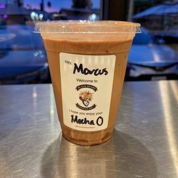 Black Heart Coffee - Iced Mocha with Oat Milk - Coffee & Tea Near Me - Los Angeles, California Black Heart Coffee - Iced Mocha with Oat Milk - Coffee & Tea Near Me - Los Angeles, California