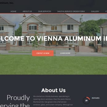 Designs By AJD - Vienna Aluminum Inc. - Web Design Near Me