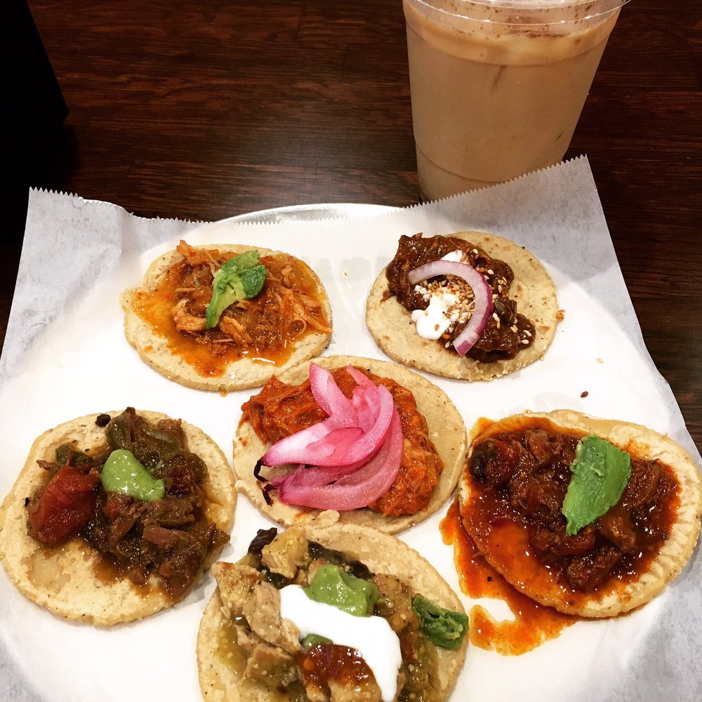 Guisados - Taco Sampler & Horchata Cold brew - Tacos Near Me - Burbank, California