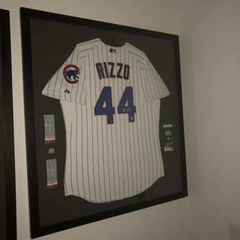 CMM Framing - Anthony Rizzo signed jersey with tickets from games 5, 6 and 7! Walked in with tickets and Chris put this all together! - Framing Near Me - Chicago, Illinois CMM Framing - Anthony Rizzo signed jersey with tickets from games 5, 6 and 7! Walked in with tickets and Chris put this all together! - Framing Near Me - Chicago, Illinois