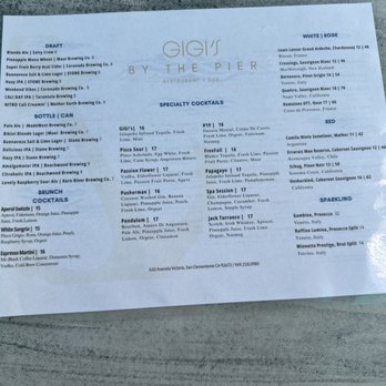 GiGi's by The Pier - Menu 2025 - Seafood Near Me - San Clemente, California GiGi's by The Pier - Menu 2025 - Seafood Near Me - San Clemente, California