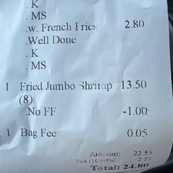 My receipt