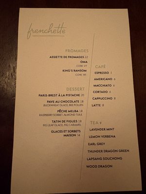 Menu photo 8 Frenchette New York, NY