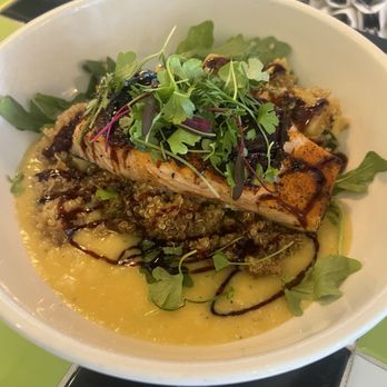 Farm to Fit - Blackened salmon bowl - American Near Me - Daytona Beach, Florida Farm to Fit - Blackened salmon bowl - American Near Me - Daytona Beach, Florida