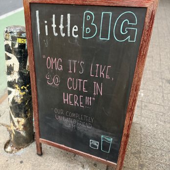 Little Big - Sign Outside - Modern European Near Me - New York, New York