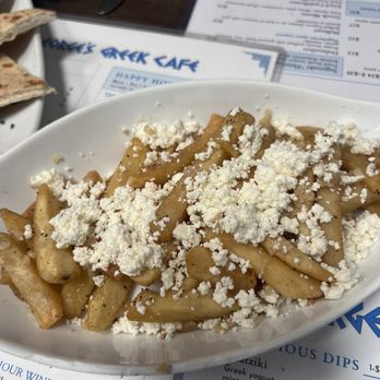 Georges Greek On Second - Garlic Feta Fries - Greek Near Me - Long Beach, California