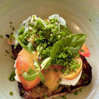 Adelaide - Tomato Cream Cheese Chives Toast - Seafood Near Me - Del Mar, California