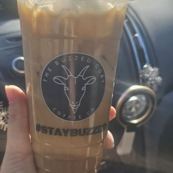 The Buzzed Goat Coffee - Iced Lavendar Latte with oatmilk - Coffee & Tea Near Me - Tempe, Arizona The Buzzed Goat Coffee - Iced Lavendar Latte with oatmilk - Coffee & Tea Near Me - Tempe, Arizona