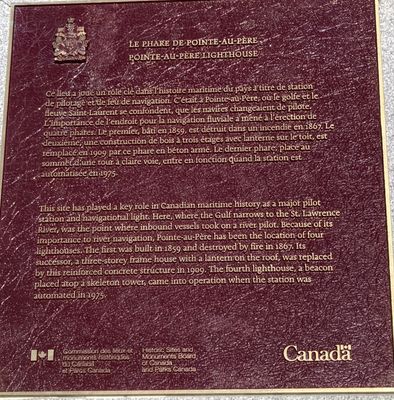 Lieu historique national du phare de Pointe-au-Père by null