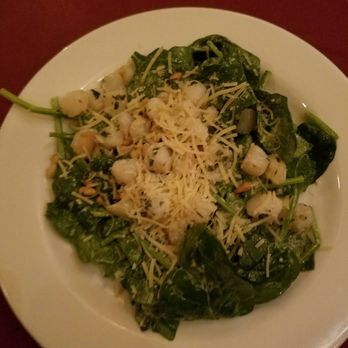 Opal - Spinach scallop salad. - Seafood Near Me - Santa Barbara, California