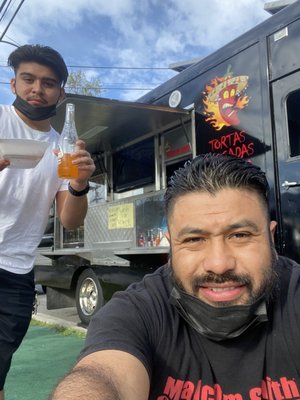 Photo of Tortas Ahogadas La Guera - Santa Ana, CA, US. a man taking a selfie