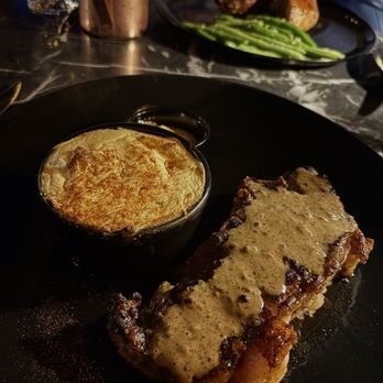 The Libation Room - Steak Frites (no fries, sub mash) - New American Near Me - Rehoboth Beach, Delaware The Libation Room - Steak Frites (no fries, sub mash) - New American Near Me - Rehoboth Beach, Delaware