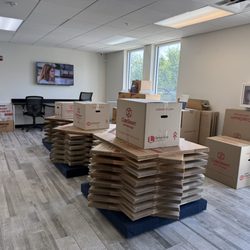 CubeSmart Self Storage - Boxes in the office.