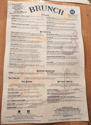Menu photo 5 Bay Local Eatery Virginia Beach, VA