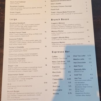 Coppin’s Restaurant & Bar - Menu as of August '22 - New American Near Me - Covington, Kentucky