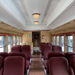 Steam Railfest - Inside The Beautifully Restored Passenger Car The 1913 Baldwin Steam Locomotive @ The F&W Railway @ Steam Railfest April 2019 Fillmore CA