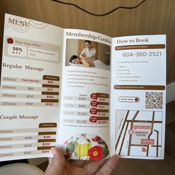Tsubaki Japan Wellness - Brochure with prices and directions - Massage Near Me - Richmond, British Columbia Tsubaki Japan Wellness - Brochure with prices and directions - Massage Near Me - Richmond, British Columbia