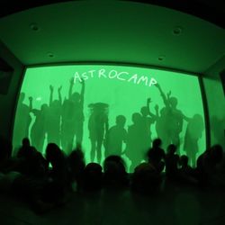Camp Motorsport - Campers having some fun with our fluorescence wall.