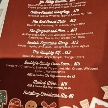AJ’s on Hanover - Very millenial Christmas 2025 drinks menu - New American Near Me - Baltimore, Maryland AJ’s on Hanover - Very millenial Christmas 2025 drinks menu - New American Near Me - Baltimore, Maryland