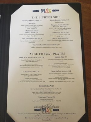 Menu photo 3 Ibiza Albuquerque, NM