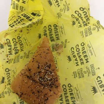 Cuban Coffee Queen Waterfront - Saved this for the flight back home: Cuban Bagel - cream cheese on a warm honey/mixed seed bun. Delicious - Coffee & Tea Near Me - Key West, Florida