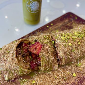 Juice Time - Dubai Chocolate Rolls - Desserts Near Me - Tustin, California Juice Time - Dubai Chocolate Rolls - Desserts Near Me - Tustin, California