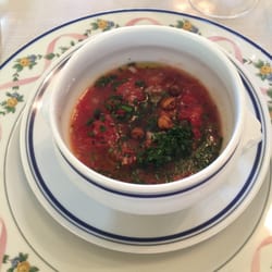 Ristorante Albergo Il Giardino Da Felicin - Chilled tomato,  Cecci and herb soup