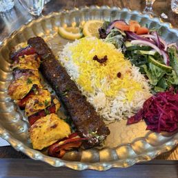 Chicken and beef plate Chicken and beef plate