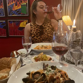 Gourmet Italia - Calamari Fritti w/ cherry peppers, Farfalle al Salmone, seafood pasta - Italian Near Me - Temecula, California Gourmet Italia - Calamari Fritti w/ cherry peppers, Farfalle al Salmone, seafood pasta - Italian Near Me - Temecula, California