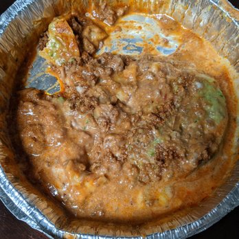 El Cotija - Beef enchilada (which I ate)over to far right was a flat Chili Relleno. - Mexican Near Me - Warner Robins, Georgia