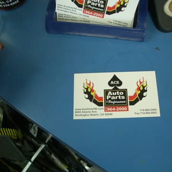 Ace Auto Parts - Ace Auto Parts biz card. - Auto Parts & Supplies Near Me - Huntington Beach, California