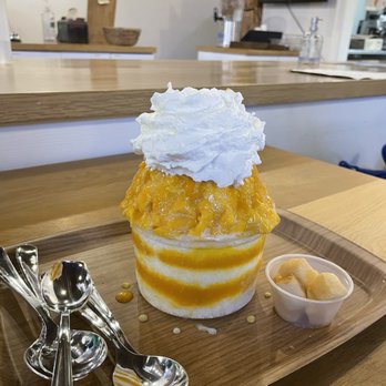 Snowy Village - Mango Bingsoo - Shaved Ice Near Me - Seattle, Washington Snowy Village - Mango Bingsoo - Shaved Ice Near Me - Seattle, Washington