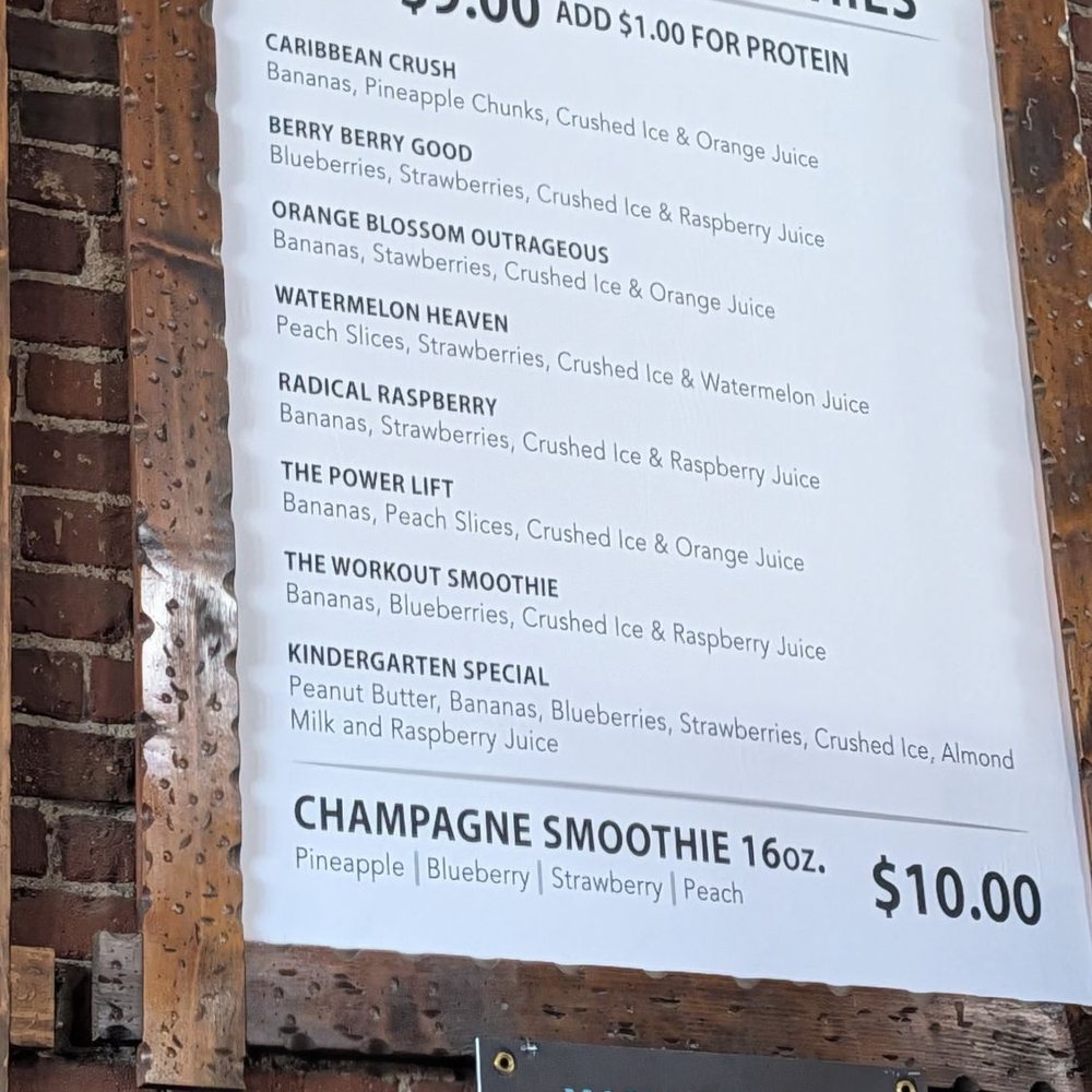 Back to the Grind - Smoothie menu - Coffee & Tea Near Me - Riverside, California