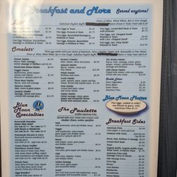 Blue Moon Cafe - Menu