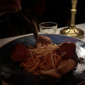 Blind Butcher - Bucatinis meatballs - New American Near Me - San Francisco, California