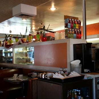 Chef's Coffee Shop - Pie display case and kitchen area in the back. - Diners Near Me - Arcadia, California Chef's Coffee Shop - Pie display case and kitchen area in the back. - Diners Near Me - Arcadia, California