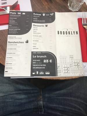 Menu photo 1 Brooklyn Café Paris, 75 Menu photo 1 Brooklyn Café Paris, 75
