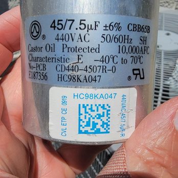 Brower Mechanical - Old Dual motor capacitor. - Solar Installation Near Me - Rocklin, California