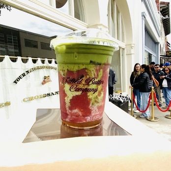 Salted Butter - iced matcha strawberry latte - Desserts Near Me - Pasadena, California Salted Butter - iced matcha strawberry latte - Desserts Near Me - Pasadena, California