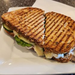 Perks Coffee House - Chicken Tzazaki panini &$11.25 in 2026.